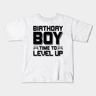 Birthday Boy Time to Level Up Kids T-Shirt